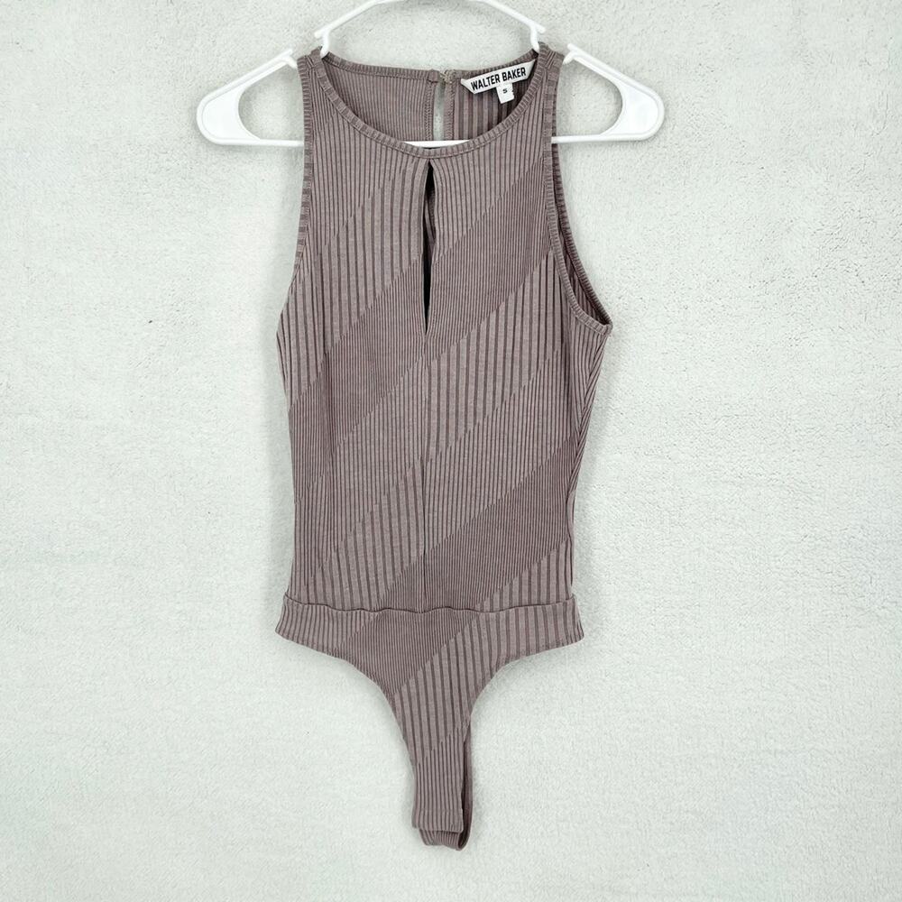 Walter Baker Purple One Piece Top Womens Medium Athena Body Suit Size Small